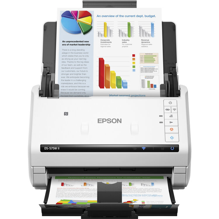 Epson DS-575W II Sheetfed Scanner - 600 x 600 dpi Optical Epson DS-575W II Sheetfed Scanner - 600 x 600 dpi Optical